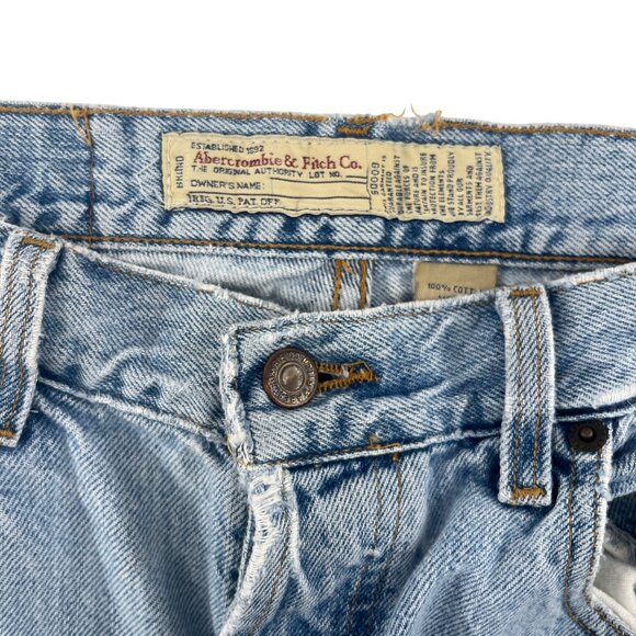 Vintage Abercrombie & Fitch Co. Men's Jeans Light Wash Cotton Size 30X30 - Picture 2 of 7